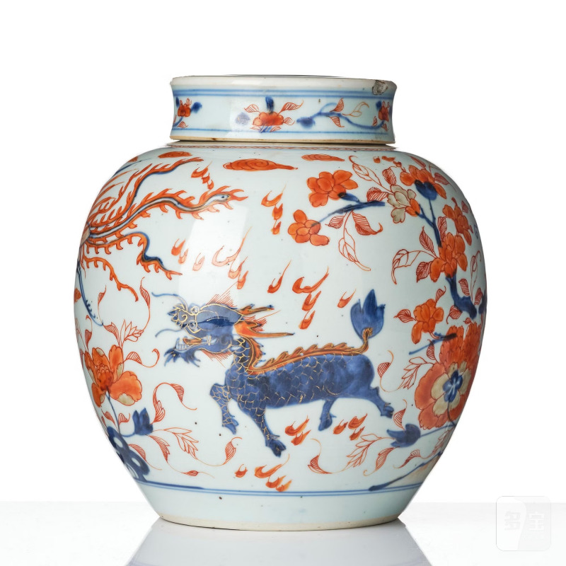 An imari jar wtih cover, - 图4